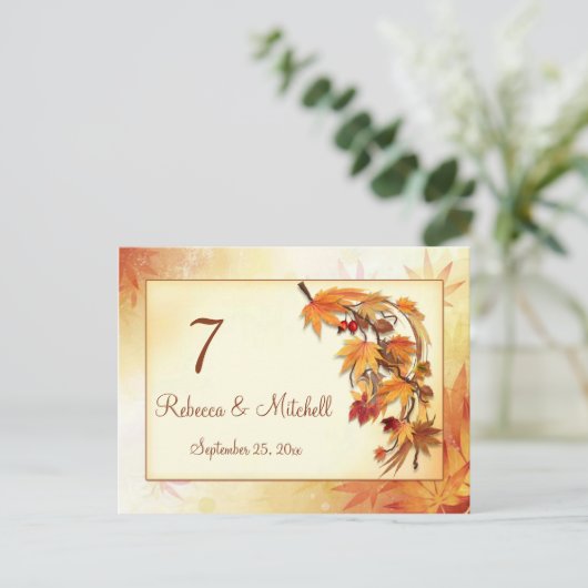 秋離れの表 ポストカード (スタンド正面)