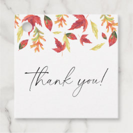 秋離れの赤ちゃんシャワーありがとう フェイバータグ