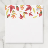 秋離れの赤ちゃんシャワーありがとう フェイバータグ (裏面)