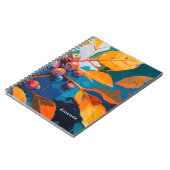 秋離れウッドランド。紅葉とベリー ノートブック (左側)