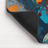 秋離れウッドランド。自然秋のフローラ マウスパッド (コーナー)