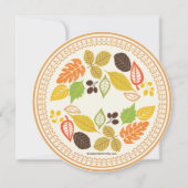 秋離れ秋ブライダルシャワー招待状 招待状 (裏面)