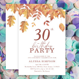 秋離れ秋30歳招待状 招待状