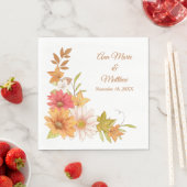 秋離れ花結婚類 スタンダードランチョンナプキン (インサイチュ)