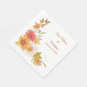 秋離れ花結婚類 スタンダードランチョンナプキン (角)