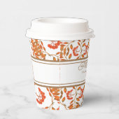秋離れ金ゴールドとBerlies Botanicalカスタマイズ可能 紙コップ (右)