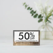 秋雨クーポンカード 割引カード (スタンド正面)