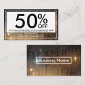 秋雨クーポンカード 割引カード (正面/裏面)