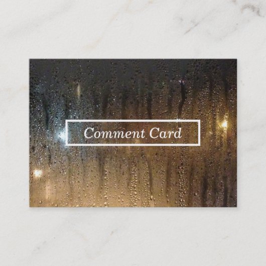 秋雨コメントカード 名刺 (正面)