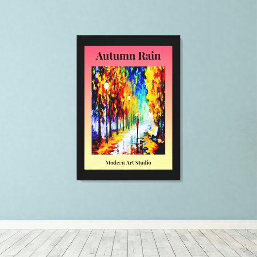 秋雨 キャンバスプリント (インサイチュ (ウッドフロア))