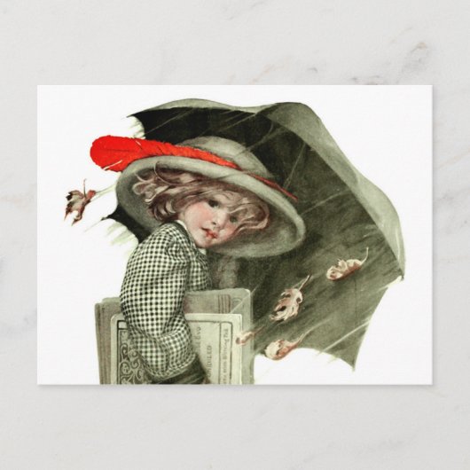 秋雨 ポストカード (正面)