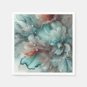 秋霜の降りた朝アルコールインクデコペ紙 スタンダードカクテルナプキン (正面)