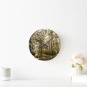 秋霧 ラウンド壁時計 (ホーム)