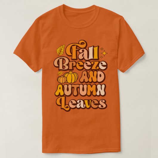 秋風と紅葉 Tシャツ (デザイン正面)