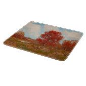 秋風景（秋の田園風景） （赤木） カッティングボード (角)