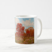 秋風景（秋の田園風景） （赤木） コーヒーマグカップ (正面右)