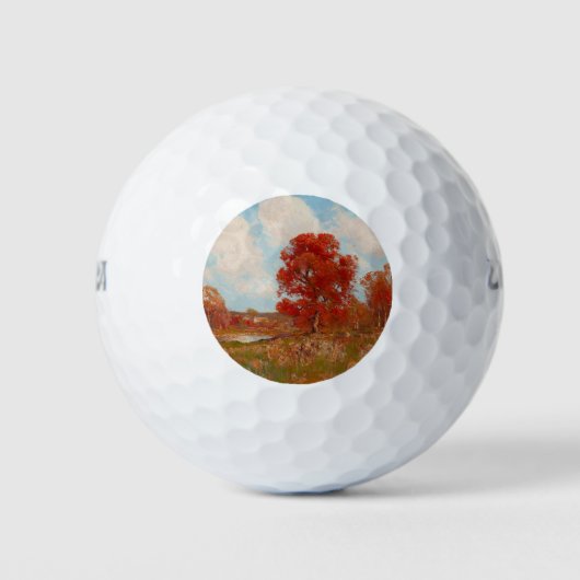 秋風景（秋の田園風景） （赤木） ゴルフボール (正面)