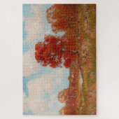 秋風景(秋の田園風景) (赤木) ジグソーパズル (縦)