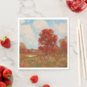 秋風景(秋の田園風景) (赤木) スタンダードランチョンナプキン (インサイチュ)