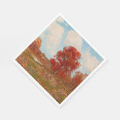 秋風景(秋の田園風景) (赤木) スタンダードランチョンナプキン (角)