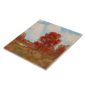 秋風景（秋の田園風景） （赤木） タイル (側面)