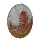 秋風景（秋の田園風景） （赤木） ダーツボード (正面左)