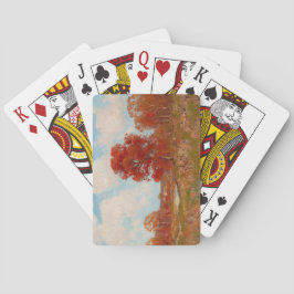 秋風景（秋の田園風景） （赤木） トランプ