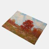 秋風景(秋の田園風景) (赤木) ドアマット (アングル)