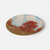 秋風景（秋の田園風景） （赤木） ペーパープレート (アングル)