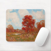 秋風景（秋の田園風景） （赤木） マウスパッド (マウス)