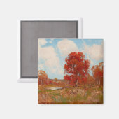 秋風景（秋の田園風景） （赤木） マグネット (正面/裏面)