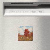 秋風景（秋の田園風景） （赤木） マグネット (インサイチュ (食洗機))