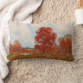 秋風景（秋の田園風景） （赤木） ランバークッション (ブランケット)