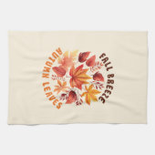 秋風、紅葉-お洒落秋葉 キッチンタオル (横)