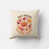 秋風、紅葉-お洒落秋葉 クッション (裏面)