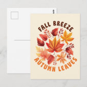 秋風、紅葉-お洒落秋葉 ポストカード (正面/裏面)