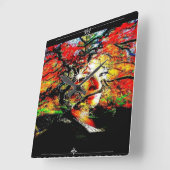 秋飴 スクエア壁時計 (傾斜)