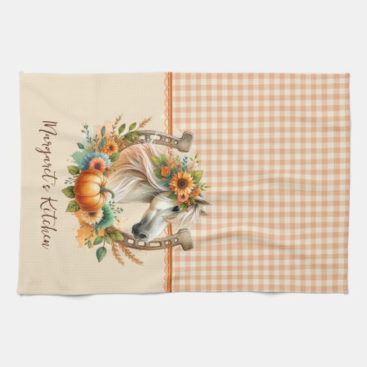 秋馬 キッチンタオル (横)