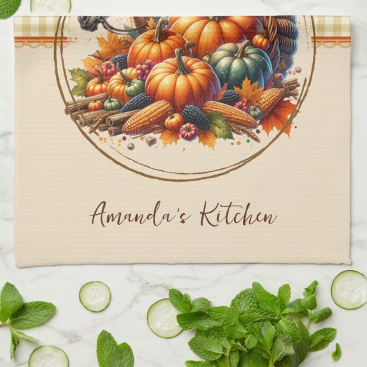 秋馬 キッチンタオル (折り畳み)