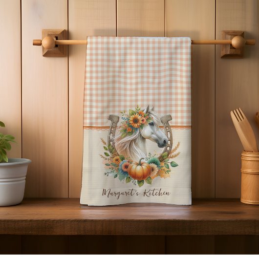 秋馬 キッチンタオル