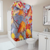 秋魅力的のサンザシの実 シャワーカーテン (インサイチュ)