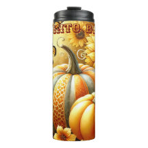 秋魅力的の至福：カボチャ、花、蝶