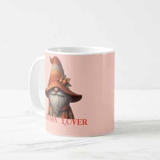 秋魅力的格言恋人 – コージー秋ビベス コーヒーマグカップ (正面左)