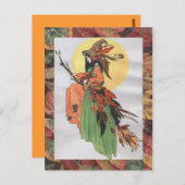 秋魔女 ポストカード (正面/裏面)