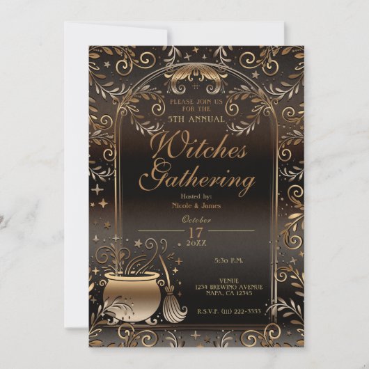 秋魔法お洒落秋ウィッチズギャザリング 招待状 (正面)
