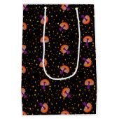 秋魔法きのこ_black ミディアムペーパーバッグ (裏面)