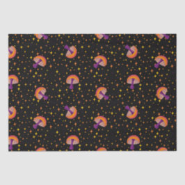 秋魔法きのこ_black 薄葉紙