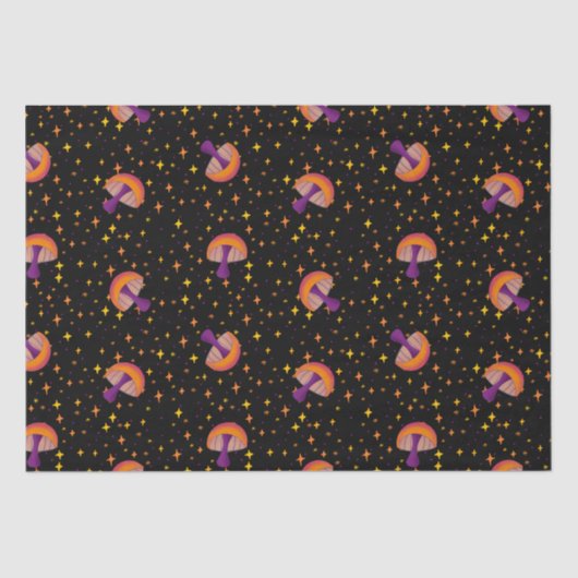 秋魔法きのこ_black 薄葉紙 (正面)