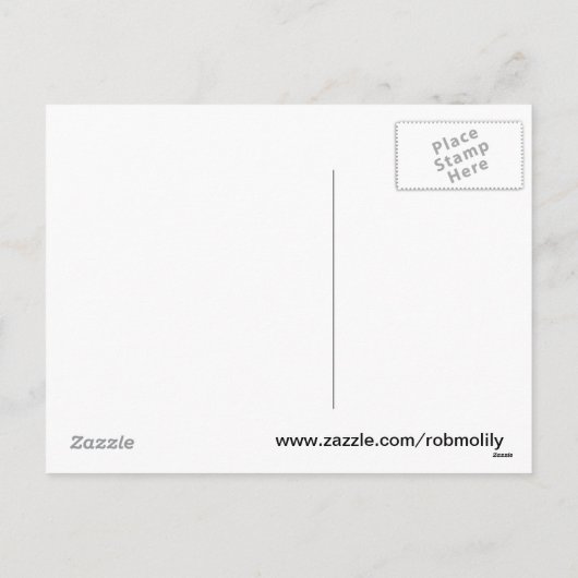 秋魔法魔女と猫ファンタジーハロウィンアート シーズンポストカード (裏面)