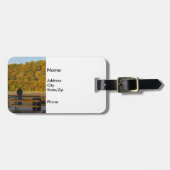 秋魚釣りレイクスプリングフィールド ラゲッジタグ (正面横)